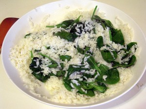 DAY 3: spinach rice