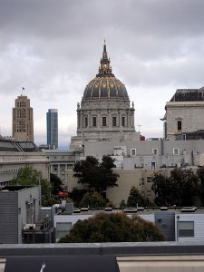 San Francisco City hall, viewed from Kev's roof