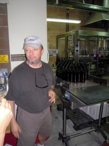 winemaker Miro leading the behind-the-scenes tour of Trentadue