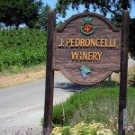 Pedroncelli Winery sign