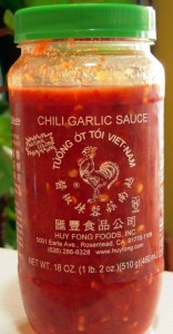 our preferred chili garlic sauce