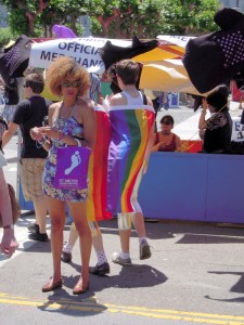 rainbow flags at SF Pride