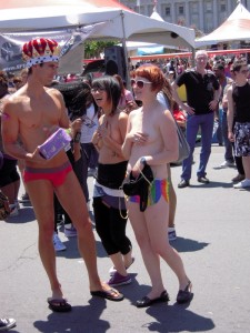 random nudity at Pride