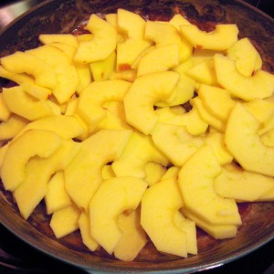 layering apples