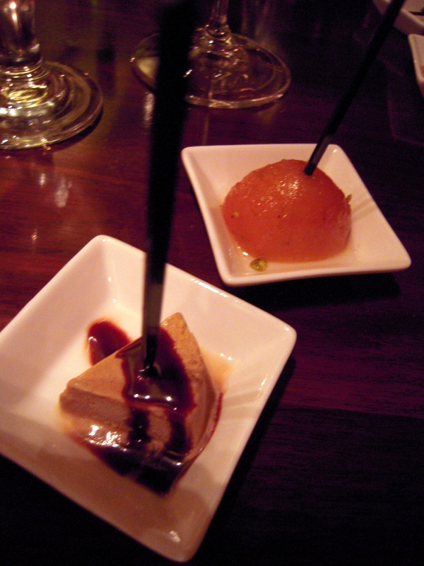 the mini desserts were really unnecessary but tasted great