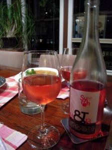rosé is a good choice with spicy red dal soup