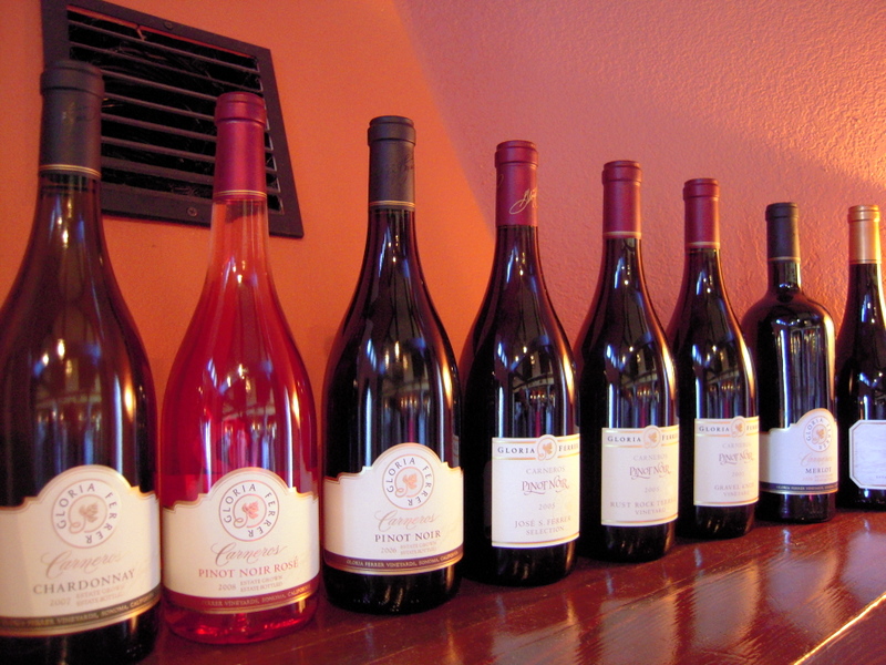 selection of Gloria Ferrer still wines