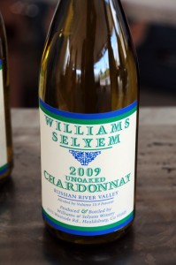 2009 Williams Selyem unoaked chardonnay